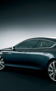 Preview wallpaper aston martin, rapide, 2006, concept car, black, side view, auto