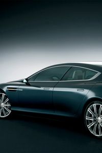 Preview wallpaper aston martin, rapide, 2006, concept car, black, side view, auto