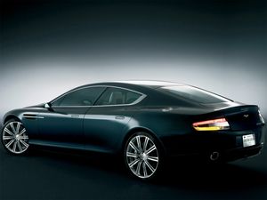 Preview wallpaper aston martin, rapide, 2006, concept car, black, side view, auto