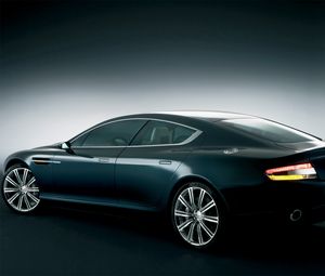 Preview wallpaper aston martin, rapide, 2006, concept car, black, side view, auto