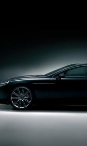 Preview wallpaper aston martin, rapide, 2006, black, concept car, side view, style