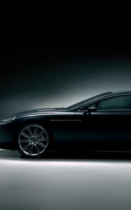 Preview wallpaper aston martin, rapide, 2006, black, concept car, side view, style