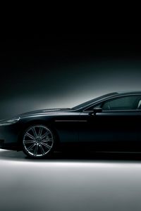 Preview wallpaper aston martin, rapide, 2006, black, concept car, side view, style