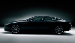 Preview wallpaper aston martin, rapide, 2006, black, concept car, side view, style