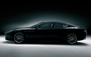 Preview wallpaper aston martin, rapide, 2006, black, concept car, side view, style