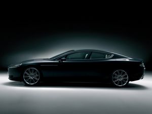 Preview wallpaper aston martin, rapide, 2006, black, concept car, side view, style