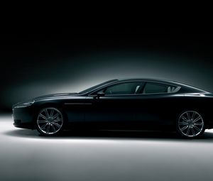 Preview wallpaper aston martin, rapide, 2006, black, concept car, side view, style