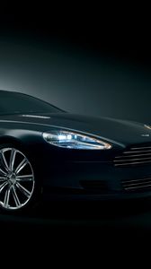 Preview wallpaper aston martin, rapide, 2006, black, side view, concept car, style