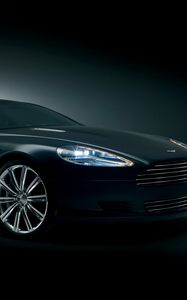 Preview wallpaper aston martin, rapide, 2006, black, side view, concept car, style