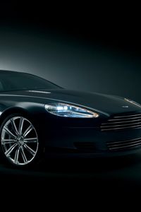 Preview wallpaper aston martin, rapide, 2006, black, side view, concept car, style