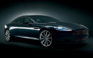 Preview wallpaper aston martin, rapide, 2006, black, side view, concept car, style