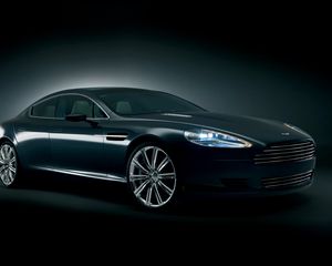 Preview wallpaper aston martin, rapide, 2006, black, side view, concept car, style