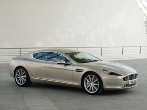 Preview wallpaper aston martin, rapide, 2009, gray, side view, style