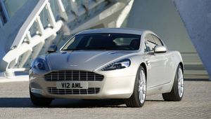Preview wallpaper aston martin, rapide, 2009, silver, front view, auto