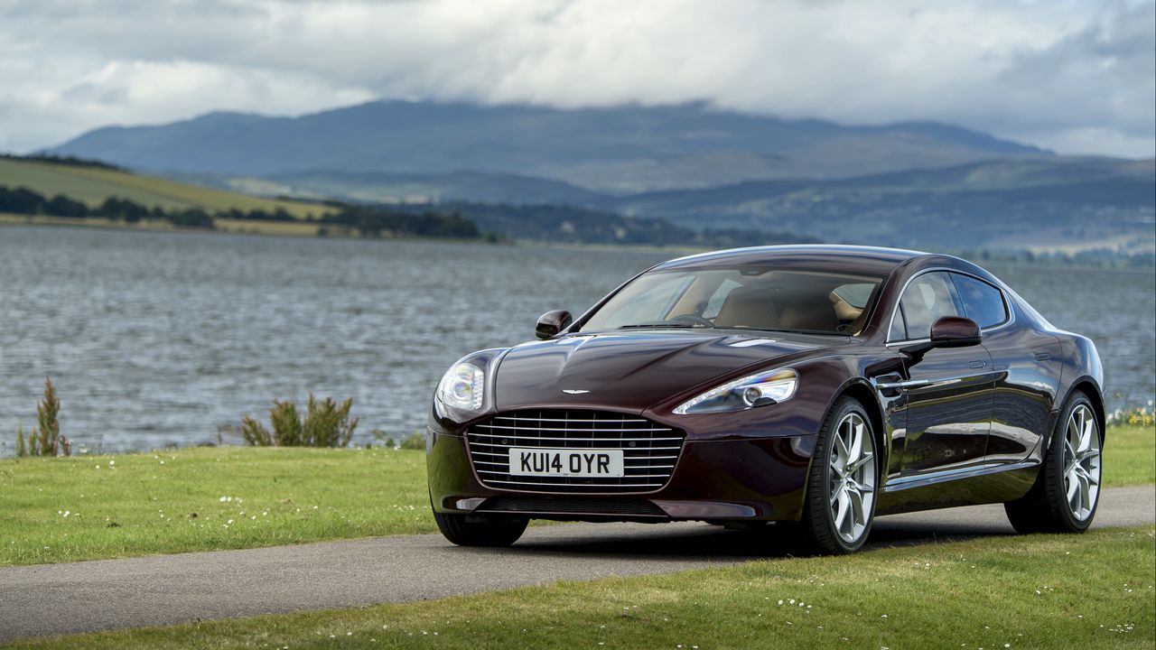 Wallpaper aston martin, rapide s, side view