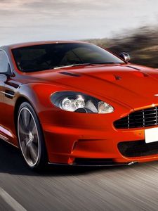 Preview wallpaper aston martin, red, cars, style, movement