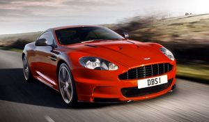 Preview wallpaper aston martin, red, cars, style, movement