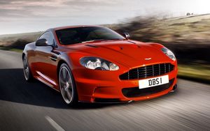Preview wallpaper aston martin, red, cars, style, movement