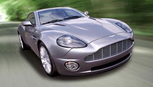 Preview wallpaper aston martin, v12, vanquish, 2001, lilac, front view, cars, speed