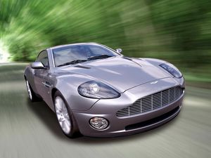 Preview wallpaper aston martin, v12, vanquish, 2001, lilac, front view, cars, speed
