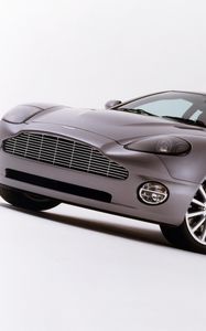 Preview wallpaper aston martin, v12, vanquish, 2001, lilac, side view, auto