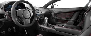 Preview wallpaper aston martin, v12, zagato, salon, interior, steering wheel, speedometer