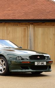 Preview wallpaper aston martin, v8, vantage, 1993, green, side view, style