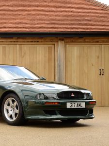 Preview wallpaper aston martin, v8, vantage, 1993, green, side view, style