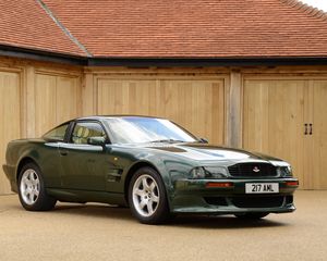 Preview wallpaper aston martin, v8, vantage, 1993, green, side view, style