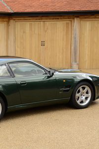 Preview wallpaper aston martin, v8, vantage, 1993, green, side view, auto