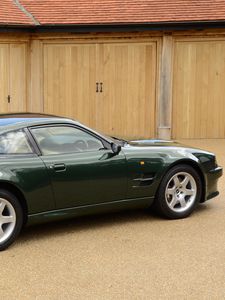 Preview wallpaper aston martin, v8, vantage, 1993, green, side view, auto