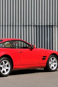 Preview wallpaper aston martin, v8, vantage, 1993, red, side view, style, auto