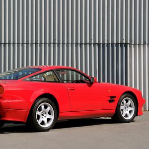 Preview wallpaper aston martin, v8, vantage, 1993, red, side view, style, auto