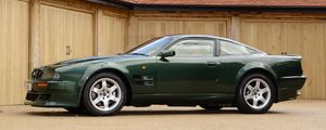 Preview wallpaper aston martin, v8, vantage, 1993, green, side view, auto