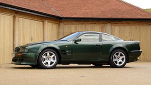 Preview wallpaper aston martin, v8, vantage, 1993, green, side view, auto