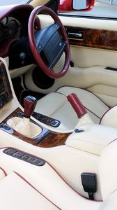 Preview wallpaper aston martin, v8, vantage, 1993, salon, interior, steering wheel