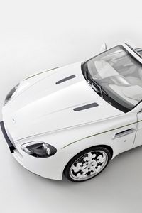 Preview wallpaper aston martin, v8, vantage, 2010, white, top view, cabriolet, style