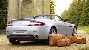 Preview wallpaper aston martin, v8, vantage, 2008, silver, rear view, style, nature