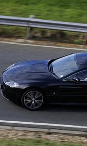 Preview wallpaper aston martin, v8, vantage, 2010, black, side view, style, speed