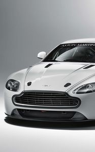 Preview wallpaper aston martin, v8, vantage, 2010, white, front view, style, auto