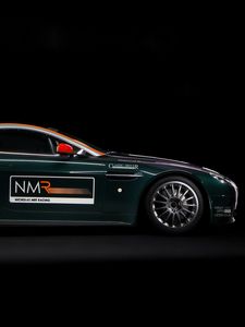 Preview wallpaper aston martin, v8, vantage, 2009, green, side view, sports, style