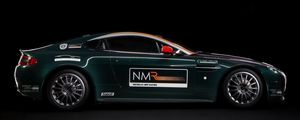 Preview wallpaper aston martin, v8, vantage, 2009, green, side view, sports, style