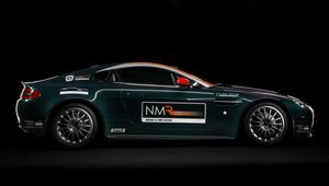 Preview wallpaper aston martin, v8, vantage, 2009, green, side view, sports, style