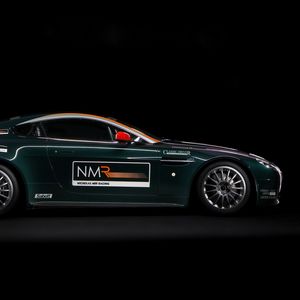 Preview wallpaper aston martin, v8, vantage, 2009, green, side view, sports, style