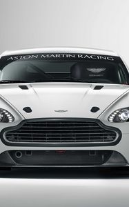 Preview wallpaper aston martin, v8, vantage, 2010, white, front view, style, auto