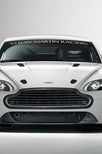 Preview wallpaper aston martin, v8, vantage, 2010, white, front view, style, auto