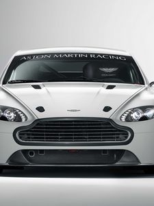 Preview wallpaper aston martin, v8, vantage, 2010, white, front view, style, auto