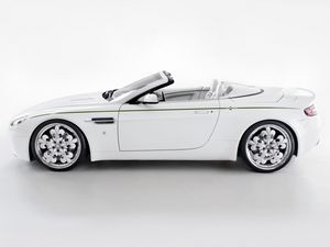 Preview wallpaper aston martin, v8, vantage, 2010, white, side view, style