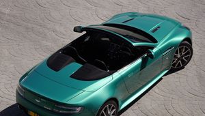 Preview wallpaper aston martin, v8, vantage, 2011, emerald, top view, style, cabriolet