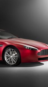 Preview wallpaper aston martin, v8, vantage, 2008, red, side view, style